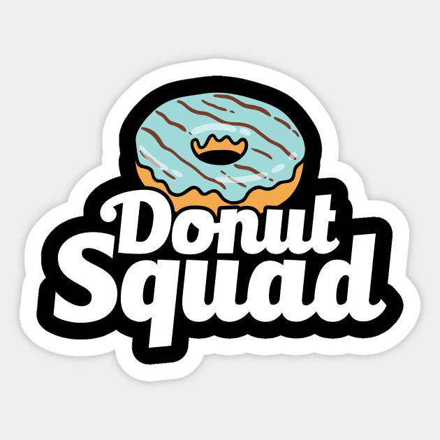 Cute & Funny Donut Squad Donut Lover Sticker by theperfectpresents